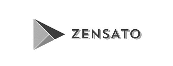 Full ZENSATO Logo, Gray, MktCompass v2 Logo complet ZENSATO, Gris, MktCompass v2