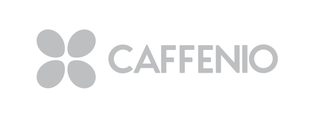 Logo Caffenio Complete Gray MktCompass v2 Logo Caffenio Complet Gris MktCompass v2