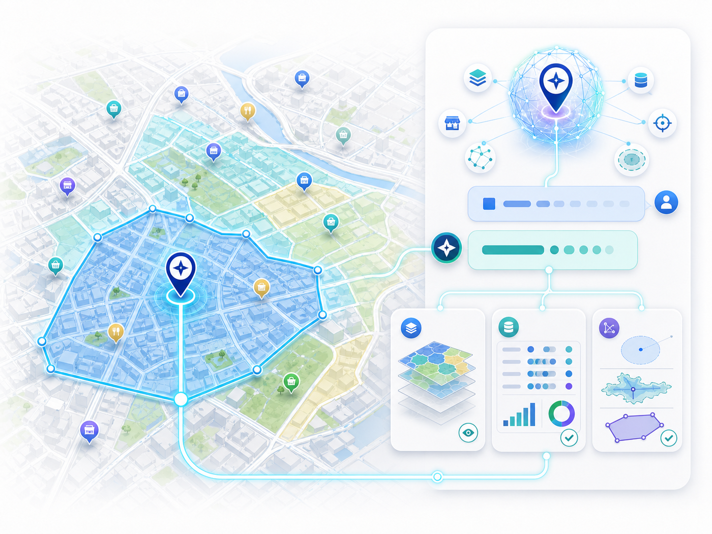 DATA_IA Examples of zone analysis types with GIS MktCompass.